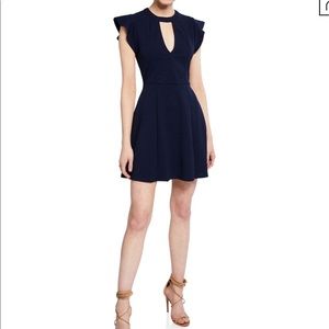 BCBGENERATION Angel Wing Cutout Fit-&-Flare Dress